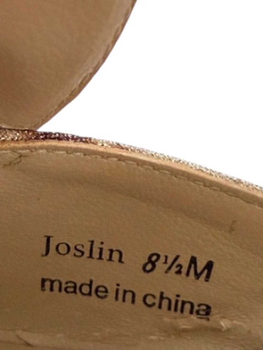 J. Renee Joslin Shimmer Leopard Rosette Slide Sandal Kitten Heel Mule 8.5 - Picture 12 of 12